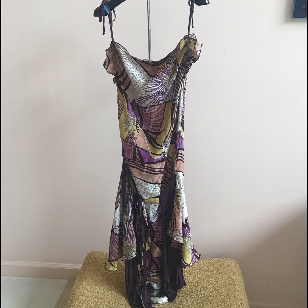 Amen silk print dress sz 8